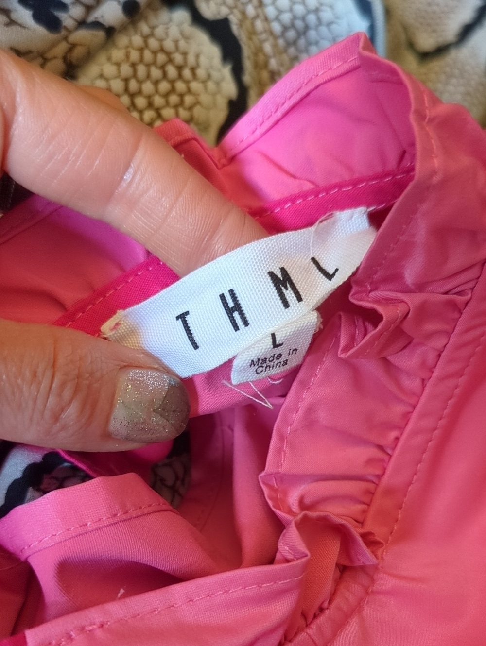THML Think.It Through Magenta Pink Colorblock Dress - Picture 4 of 5
